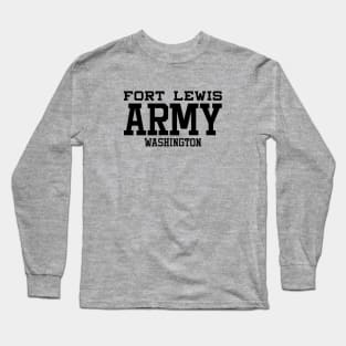 Mod.1 US Army Fort Lewis Washington Military Center Long Sleeve T-Shirt